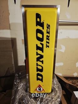 Enseigne double face lumineuse Dunlop