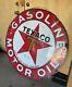 Enseigne En Porcelaine Vintage Texaco 42 Double Face Pour L'huile De Moteur
