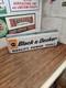 Enseigne Lumineuse Vintage Double Face De Quincaillerie Pour Outils Black & Decker