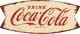 Enseigne Publicitaire Coca-cola Arciforme En Queue De Poisson, Double Face, 20, En M&eacute;tal Robuste, Usa