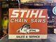Enseigne Vintage Originale ! Enseigne Stihl Double Face Lourde