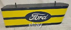 Ford Gas Oil Vintage Collectable Double Sided Signe