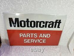 Ford Motorcraft Parts And Service Metal Signe Double Sided Ford Dealership Ford