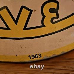 Géant panneau en porcelaine double face Chevrolet Corvette vintage 1963 uniquement sur Ebay