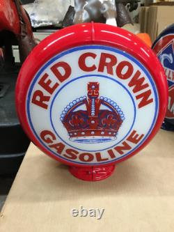 Globe de pompe à essence Red Crown / Essence Red Crown / Globe Red Crown pour pompes à essence