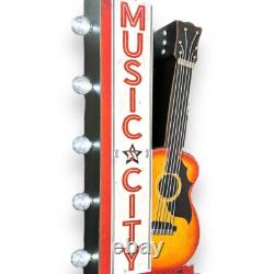 Grand Ole Opry Music City Panneau LED Vintage Inspiré Recto Verso 30 Marquee