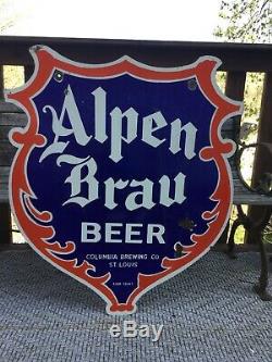 Grande Enseigne Double Face À Bière Alpen