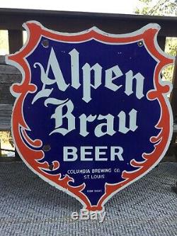 Grande Enseigne Double Face À Bière Alpen