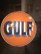 Gulf Oil 30 Signe Double Face De Porcelaine