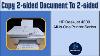 Hp Deskjet 4255 4220 Copier Un Document Recto Verso En Recto Verso