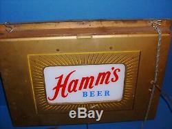 Hamms Beer Double Côté Éclairage Lumineux Des Années 1950