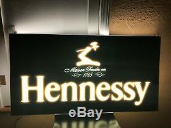 Hennessy Double Face Led Bar Garage Cave Man Inscription Cognac Liqueur
