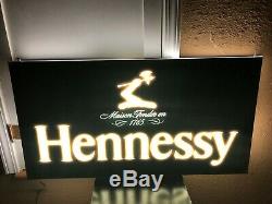 Hennessy Double Face Led Bar Garage Cave Man Inscription Cognac Liqueur