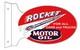 Huile Moteur Rocket Voitures Camions 18 Enseigne Publicitaire M&eacute;tallique Double Face Pour Station-service Usa Usage Intensif<br/>