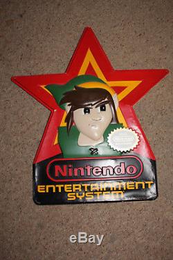 Légende De Zelda Nintendo Nes Link Signe D'affichage Promotionnel Vintage Double Face