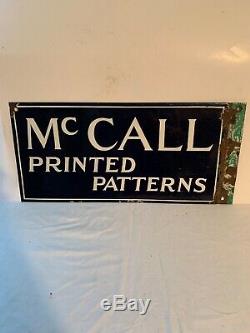 Motifs Imprimés Mccall Porcelaine Double Face Bride Publicité Sign