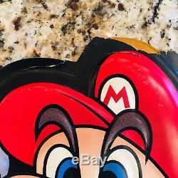 Nintendo Nes Connexion Super Mario Double Face Inscription Wall Art Man Cave Livraison Rapide