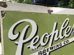 Old Peoples Wurtzer Beer Signe En Porcelaine Double Face