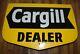 Original Nos Double Sided Vintage Cargill Dealer Seeds Steel Farm Corn Sign