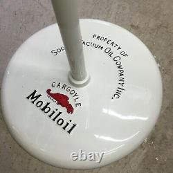 Panneau D'origine Mobil Gargoyle À Double Face Porcelaine Lollipop Original Mobiloil