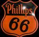 Panneau Émaillé Porcelaine Phillips 66 30x30 Pouces Double Face