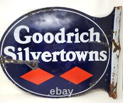 Panneau Flasque Bonnes Richesses Silvertowns Vintage Double Face Diamants Porcelaine Bleue