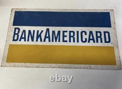 Panneau Métallique Double Face Americard Vintage