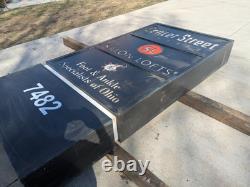 Panneau Monument Double Face pour Plusieurs Locataires Design Personnalisable. 72x108x12