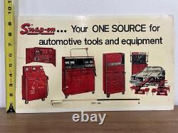 Panneau RARE Double-Face Ouvert/Fermé Glissant des Outils Snap-on Vintage des Années 1950