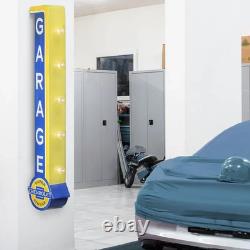 Panneau Rétro Vintage Antic à Double Face Chevrolet Garage 40 avec Ampoules LED Marquee
