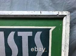 Panneau Vintage en bois double face de 24x42 pouces 'Havre touristique' Ancien Camp Vert 1343-23B