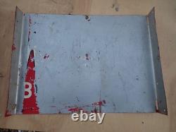 Panneau à double face en métal Willard Batteries original de 1955, 20 x 14, A-M Sign Co