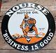 Panneau D'huile Nourse Motor Oil Réédité Double Face Vintage De 24 Pouces
