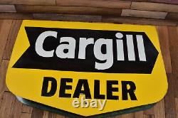 Panneau de ferme en acier Cargill Dealer Seeds vintage double face original