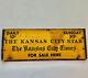 Panneau De Journal Rare Vintage The Kansas City Star & Panneau Double-sided Keep Out