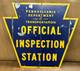 Panneau De Station D'inspection Officielle De Pennsylvanie (double Face)