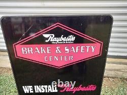 Panneau double face Vintage Raybestos Brake Safety Center de 36 x 24 de Stout Sign Co.