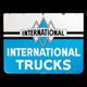 Panneau émaillé Porcelain International Trucks 36x24 Pouces Double Face