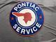 Panneau émaillé De Service Pontiac En Porcelaine Taille 24x24 Pouces Double Face
