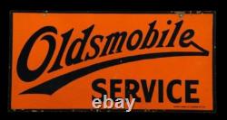 Panneau émaillé en porcelaine Oldsmobile Taille 40x20 pouces double face