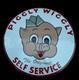 Panneau émaillé En Porcelaine Piggly-wiggly 30x30 Pouces Double Face