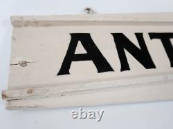 Panneau en Bois Vintage Recto Verso ANTIQUITÉS