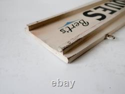 Panneau en Bois Vintage Recto Verso ANTIQUITÉS