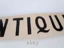 Panneau en Bois Vintage Recto Verso ANTIQUITÉS
