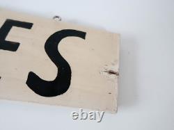 Panneau en Bois Vintage Recto Verso ANTIQUITÉS