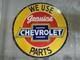 Panneau En émail Chevrolet En Porcelaine 36x36 Pouces Double Face