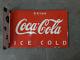 Panneau En émail Coca Cola En Porcelaine 24x16 Pouces Double Face