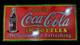 Panneau En émail Coca-cola En Porcelaine 42x20 Pouces Double Face