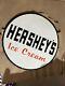Panneau En émail Hershey's Ice Cream En Porcelaine Taille 36 Pouces Double Face