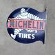 Panneau En émail Michelin En Porcelaine 22x19 Pouces Double Face
